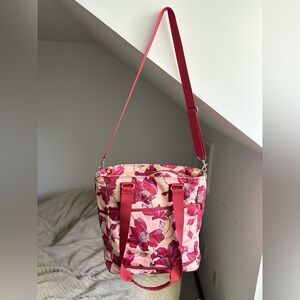 Initials Inc Pink Floral Tote Bag